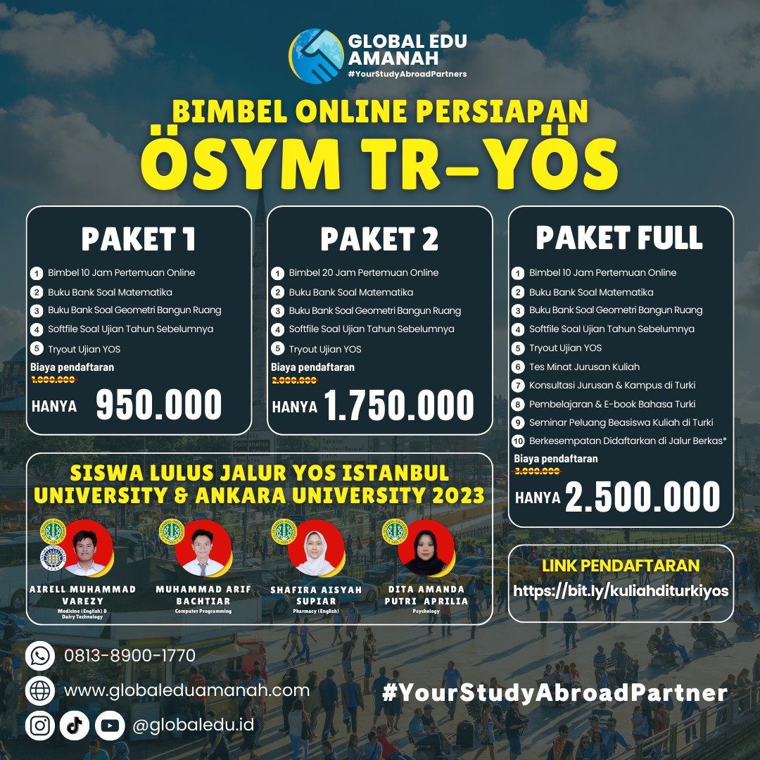 Bimbel TR YOS Kuliah Di Turki